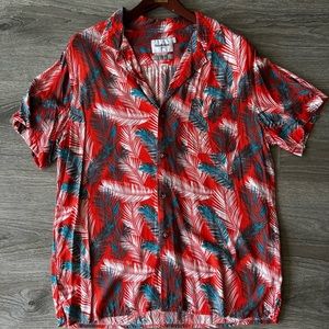 Goodfellow Hawaiian Shirt Slim L